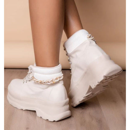 Botines Mujer Nalhy - Beige