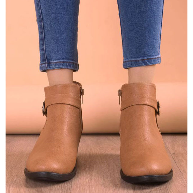 Botines Mujer Nara - Beige