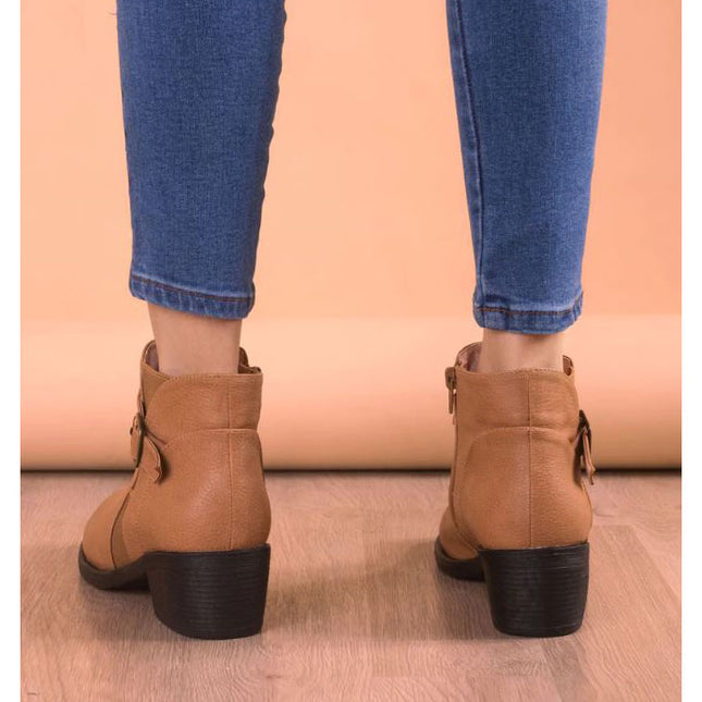 Botines Mujer Nara - Beige