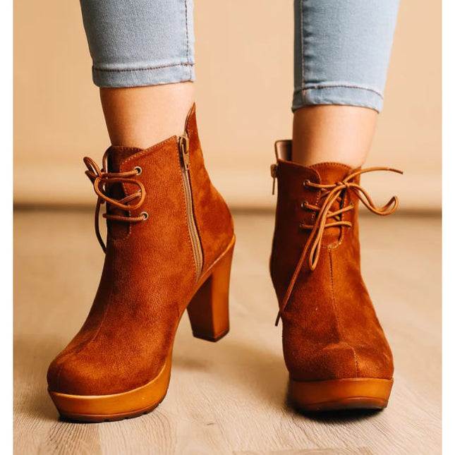 Botines Mujer Nasser - Camel