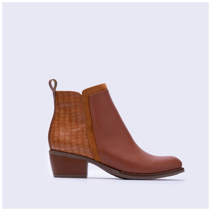 Botines Mujer Nesebar - Camel Serpiente