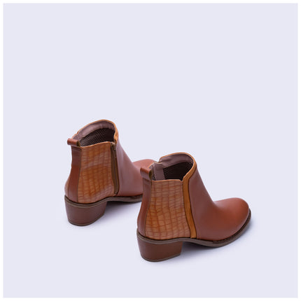 Botines Mujer Nesebar - Camel Serpiente