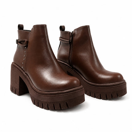 Botines Mujer Nuvia - Marron