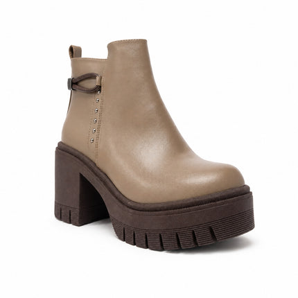 Botines Mujer Nuvia - Marron Claro