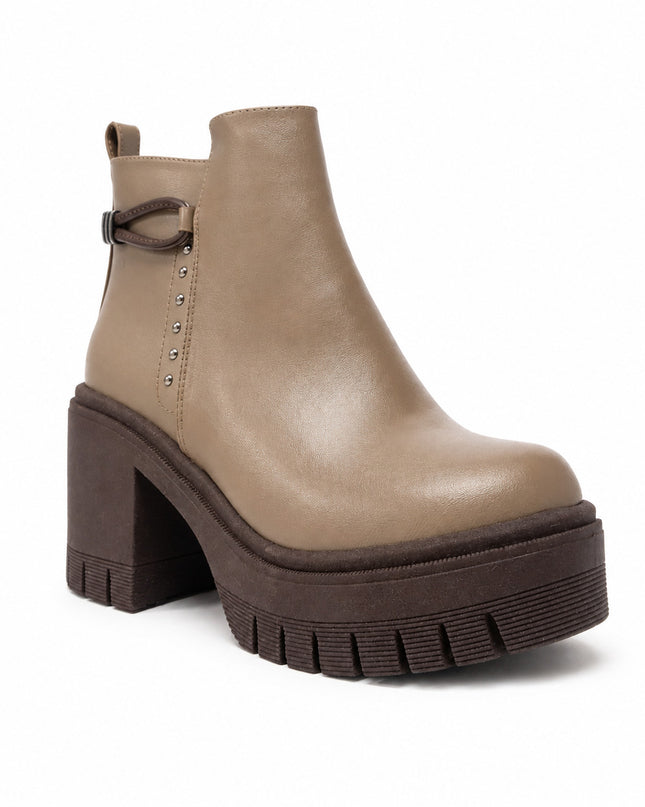 Botines Mujer Nuvia - Marron Claro