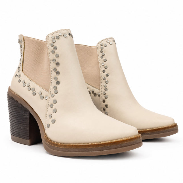 Botines Mujer Rivali - Nude