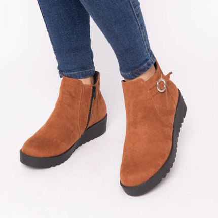 Botines Mujer Spa - Camel