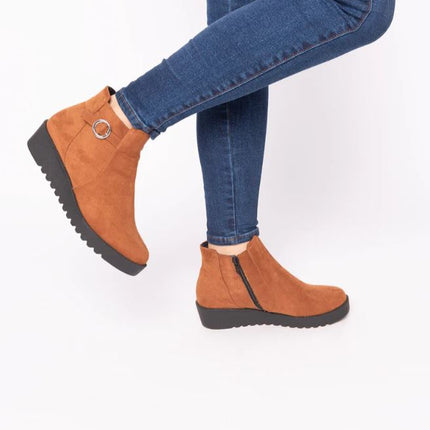 Botines Mujer Spa - Camel