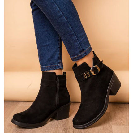 Botin Tanta - Negro Gamuza