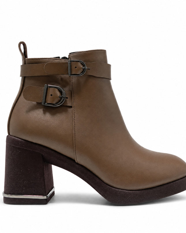 Botines Mujer Yamy - Marron Claro