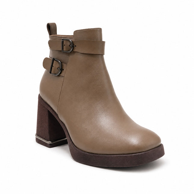 Botines Mujer Yamy - Marron Claro