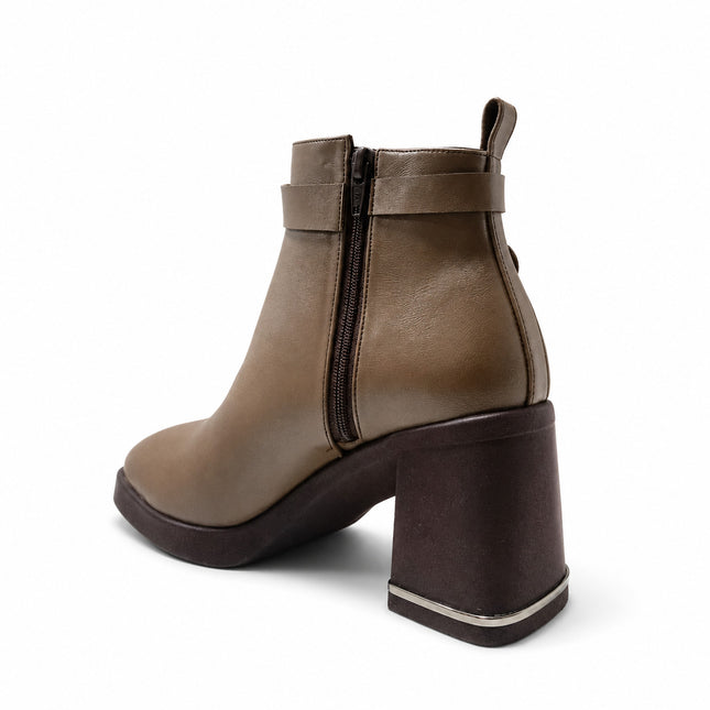 Botines Mujer Yamy - Marron Claro