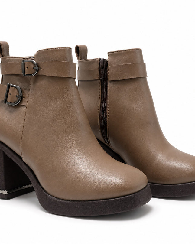 Botines Mujer Yamy - Marron Claro