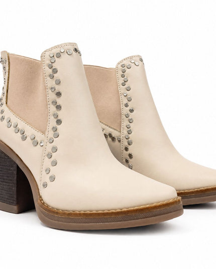 Botines Mujer Rivali - Nude