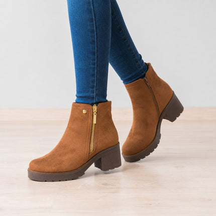 Botines Mujer Bari - Camel