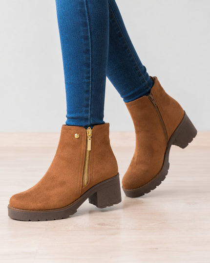 Botines Mujer Bari - Camel
