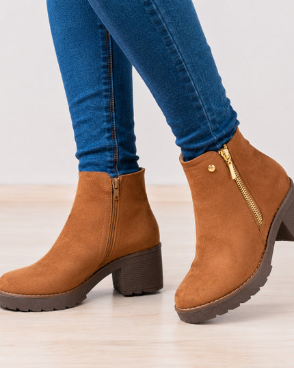 Botines Mujer Bari - Camel