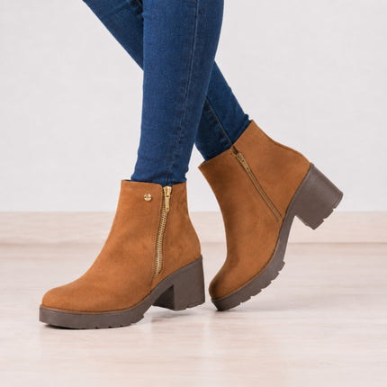 Botines Mujer Bari - Camel