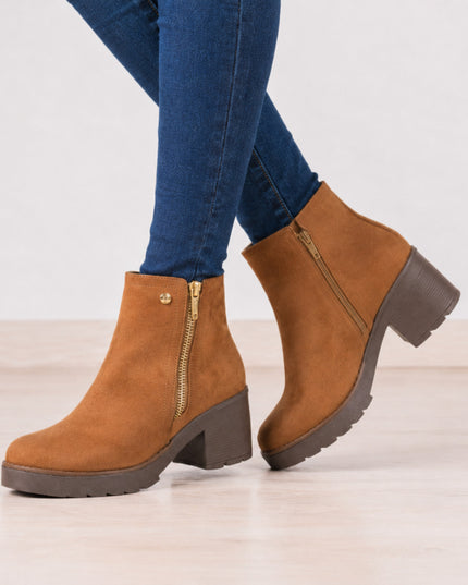 Botines Mujer Bari - Camel