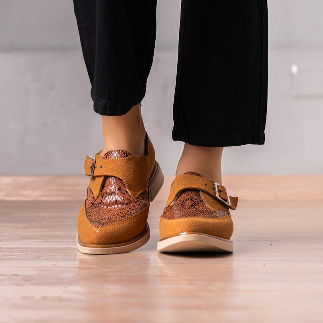Mocasines Mujer Bernet - Camel