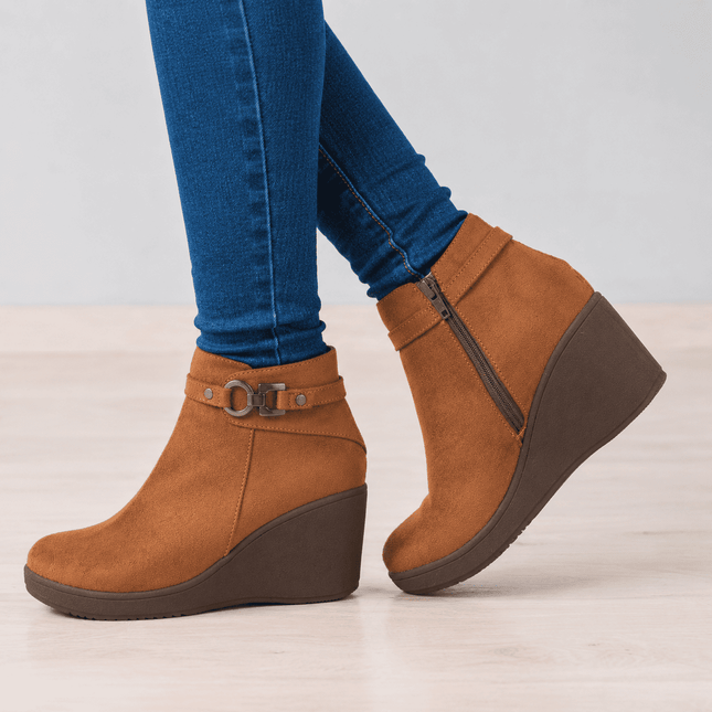 Botines Mujer Geel - Camel