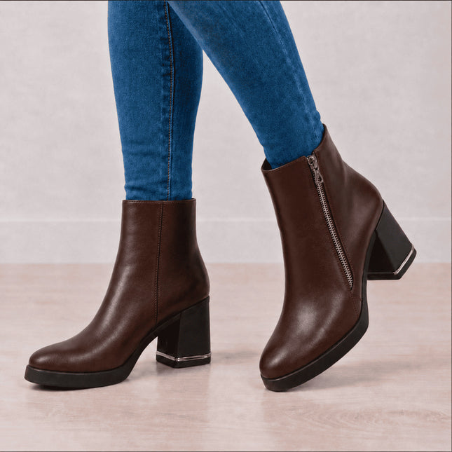 Botines Mujer Khepri - Marron