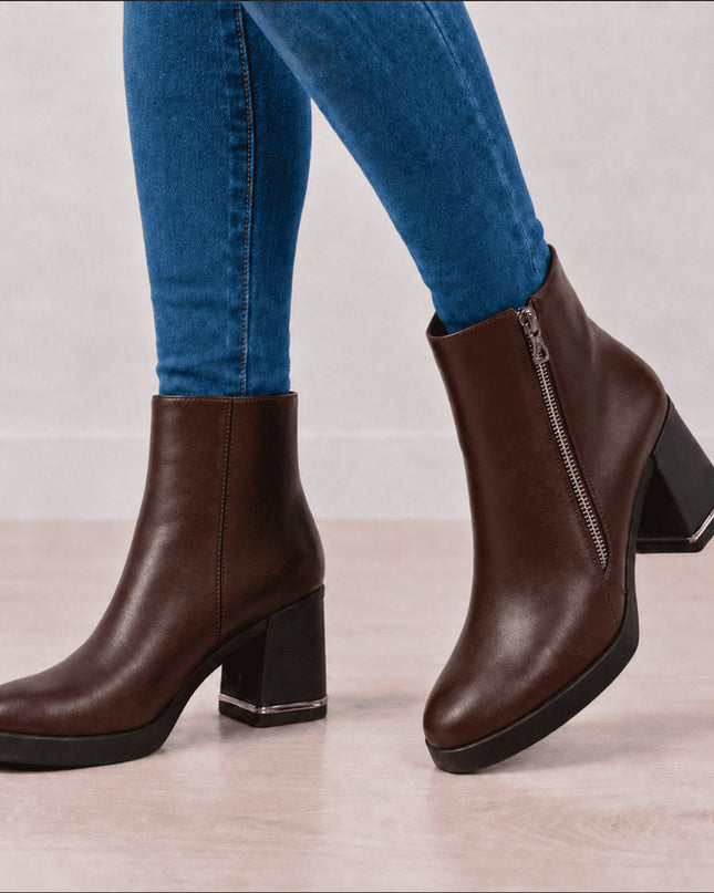 Botines Mujer Khepri - Marron