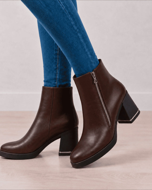 Botines Mujer Khepri - Marron