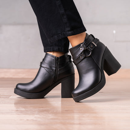 Botines Mujer Leandra - Negro