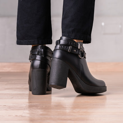 Botines Mujer Leandra - Negro