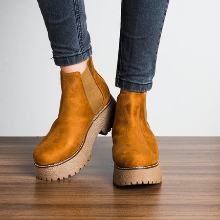 Botines Mujer Luckia - Camel