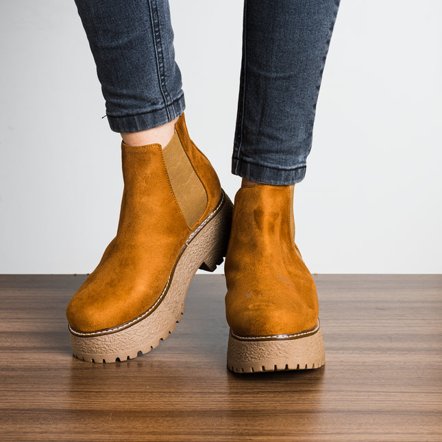 Botines Mujer Luckia - Camel