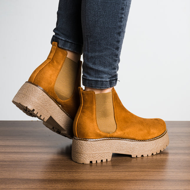 Botines Mujer Luckia - Camel