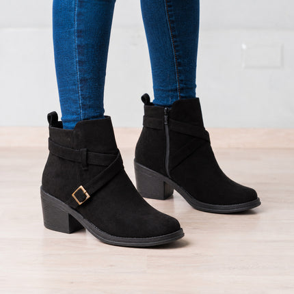 Botines Mujer Manzala - Negro Total