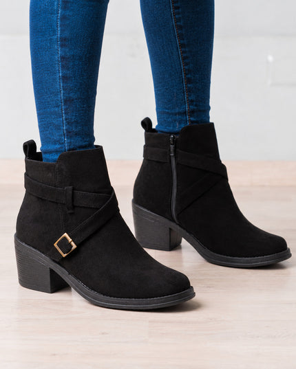 Botines Mujer Manzala - Negro Total