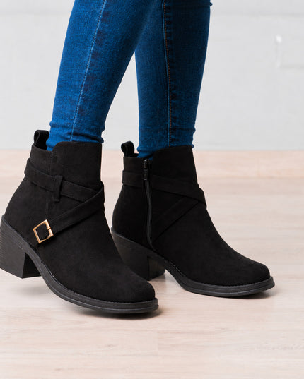 Botines Mujer Manzala - Negro Total