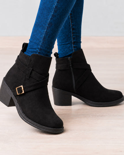Botines Mujer Manzala - Negro Total