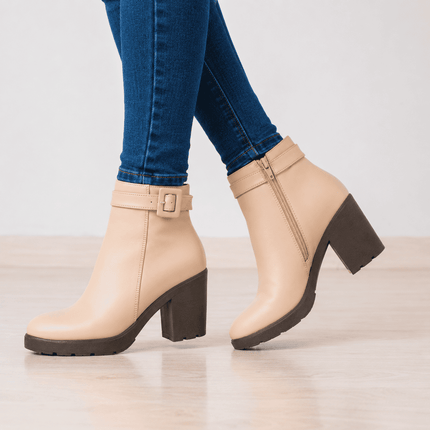 Botines Mujer Nivelles - Nude