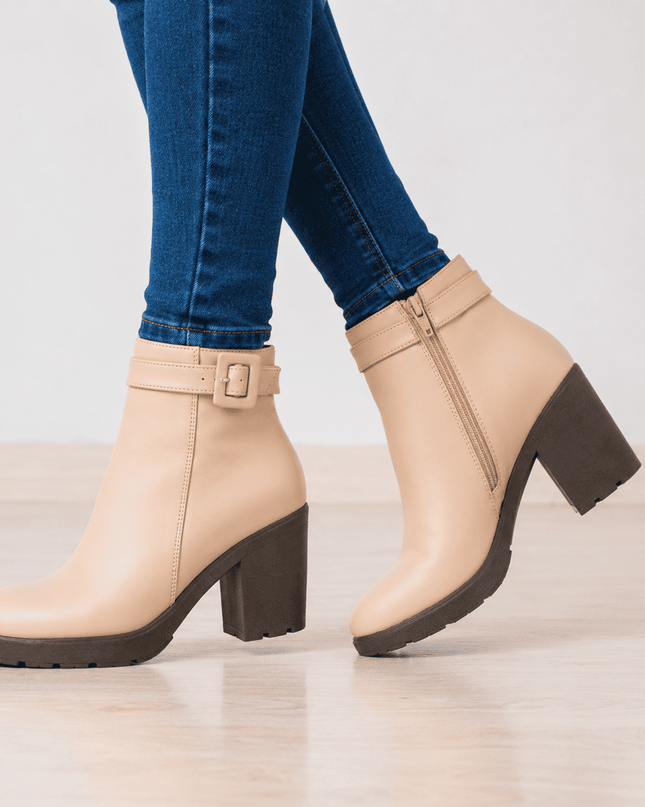 Botines Mujer Nivelles - Nude