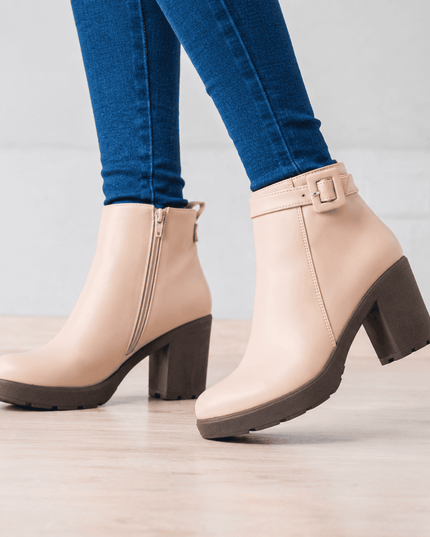 Botines Mujer Nivelles - Nude