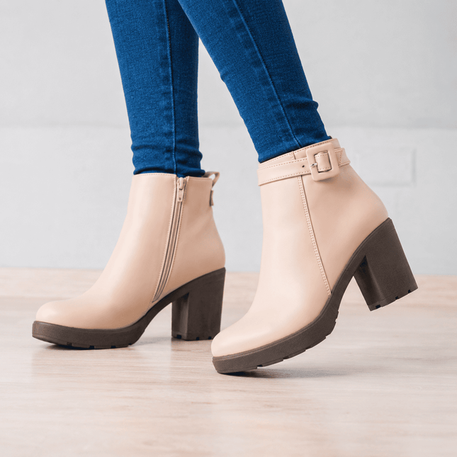 Botines Mujer Nivelles - Nude