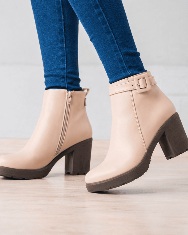 Botines Mujer Nivelles - Nude