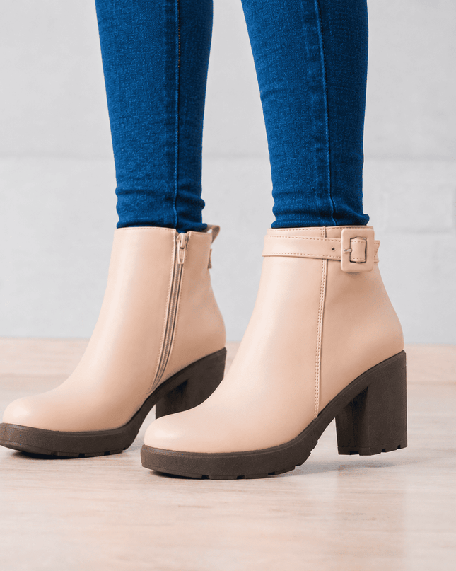 Botines Mujer Nivelles - Nude