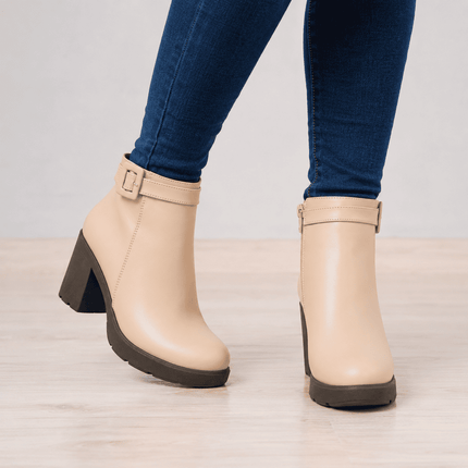 Botines Mujer Nivelles - Nude