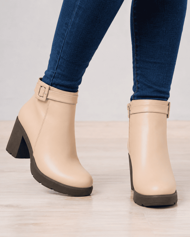 Botines Mujer Nivelles - Nude