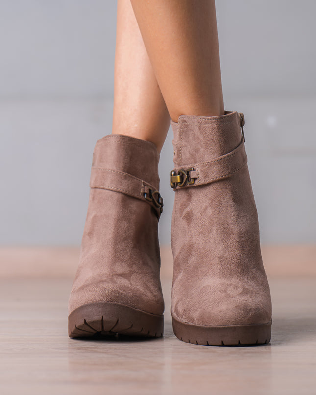 Botines Mujer Quaza - Topo