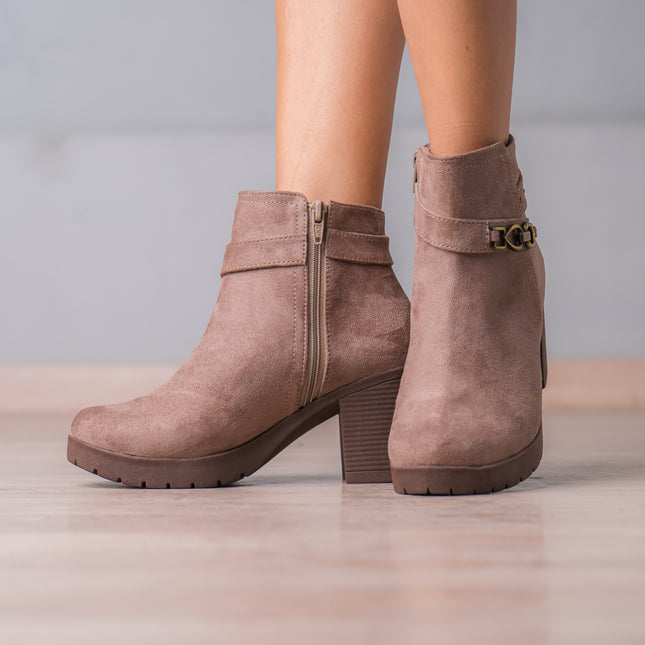 Botines Mujer Quaza - Topo