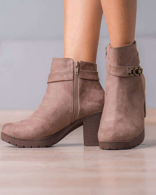 Botines Mujer Quaza - Topo