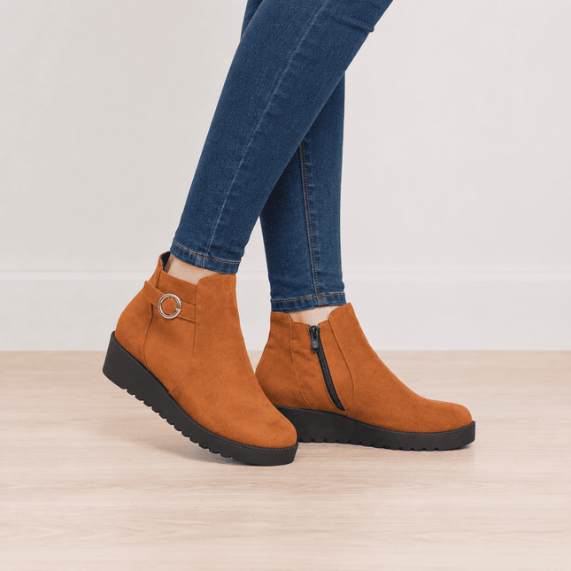 Botines Mujer Spa - Camel