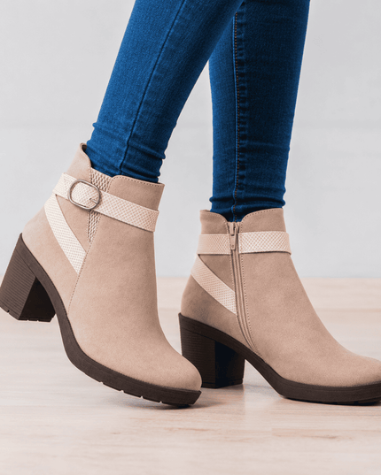 Botines Mujer Wavre - Topo